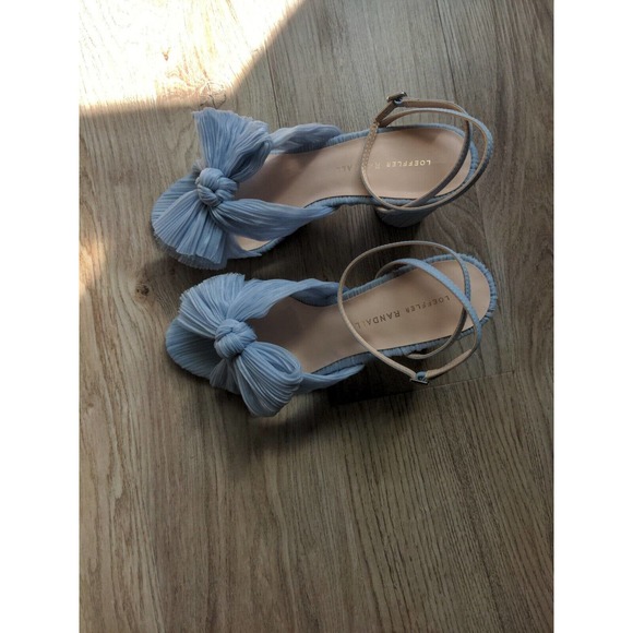 Loeffler Randall Camellia Penny Knot Sandals Womens 8 Blue - Picture 5 of 12